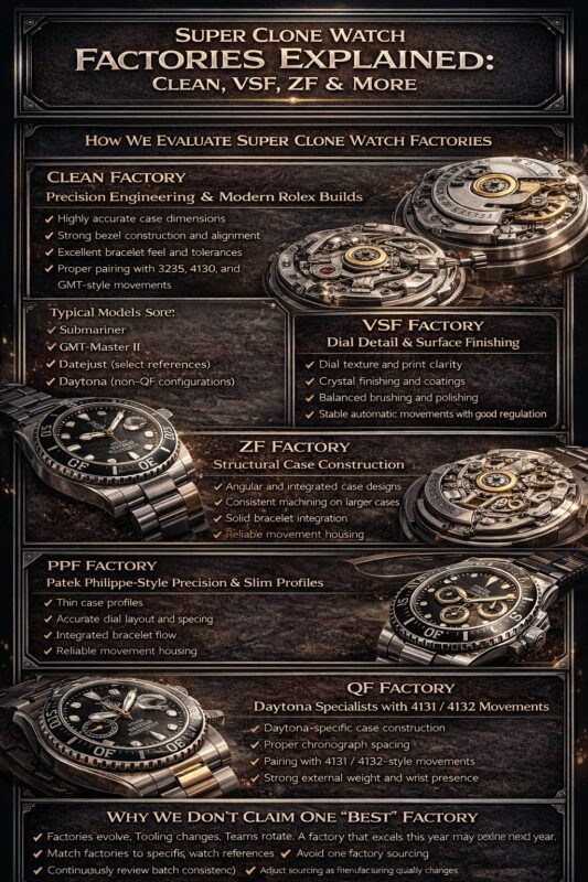 Super clone watch factories