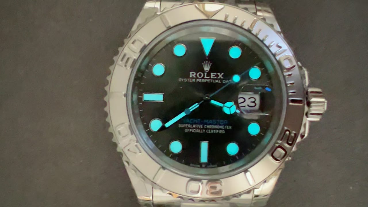Rolex Yacht-Master 126622 Super Clone : Rolesium Platinum Bezel Rhodium Dial 40mm