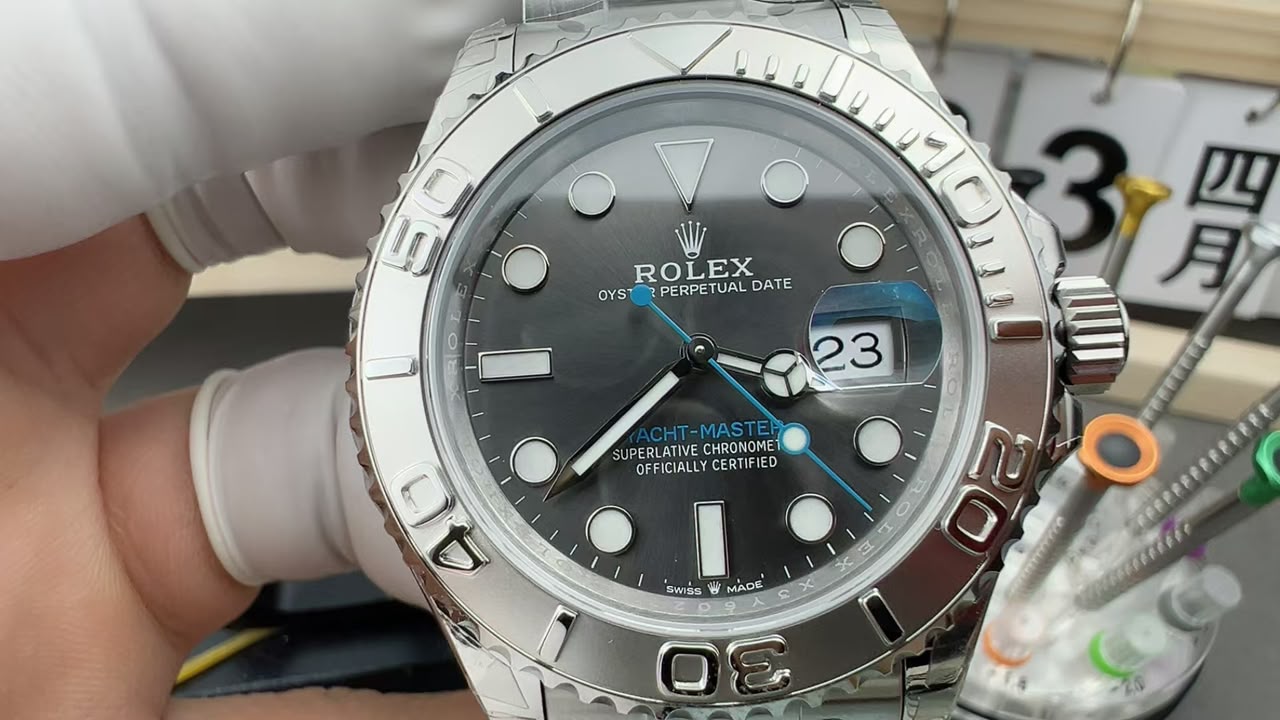 rolex yacht master 126622 rolesium 40mm rhodium dial