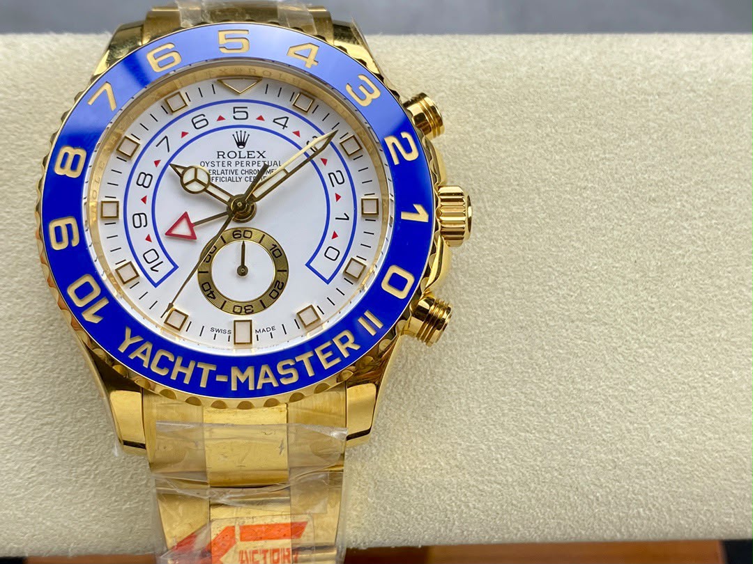 rolex yacht master II 116688 YELLOW gold regatta chronograph dial 40mm