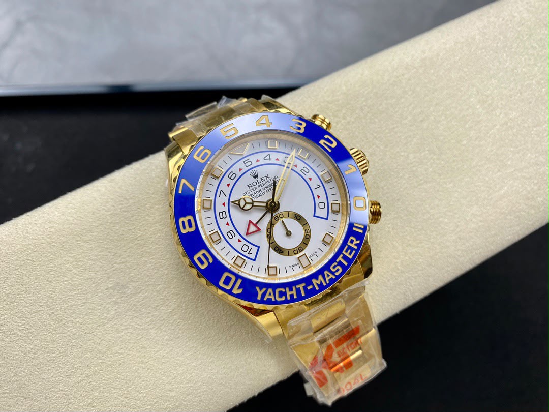 rolex yacht master II 116688 YELLOW gold regatta chronograph dial 40mm