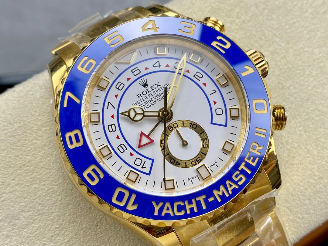 rolex yacht master II 116688 YELLOW gold regatta chronograph dial 40mm