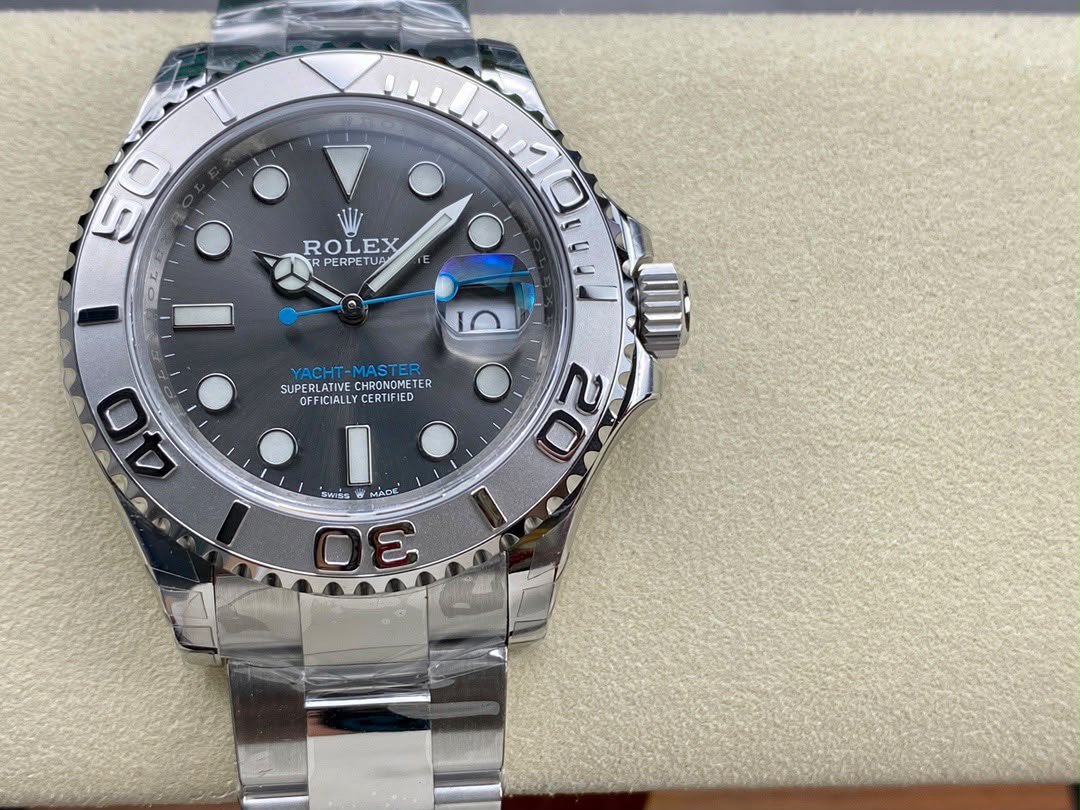 rolex yacht master 116622 stainless steel dark rhodium dial 40mm