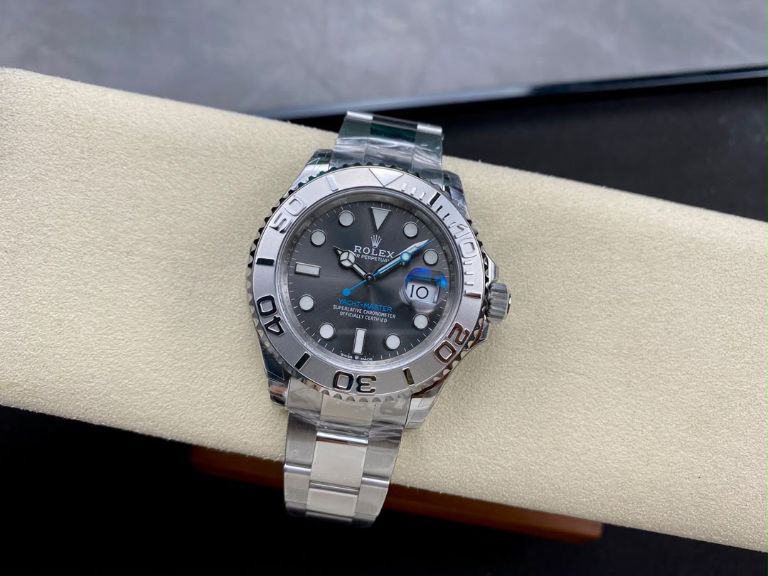 rolex yacht master 116622 stainless steel dark rhodium dial 40mm