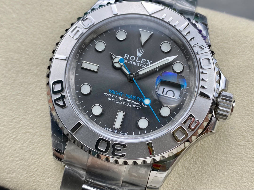 rolex yacht master 116622 stainless steel dark rhodium dial 40mm