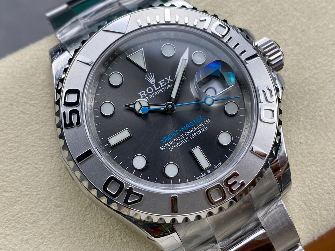 rolex yacht master 116622 stainless steel dark rhodium dial 40mm