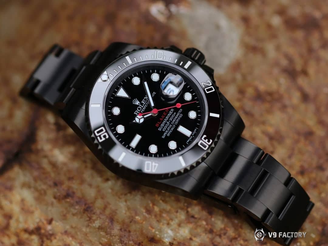 Rolex Submariner 116610LN Super Clone : Blaken Blackout Custom 40mm