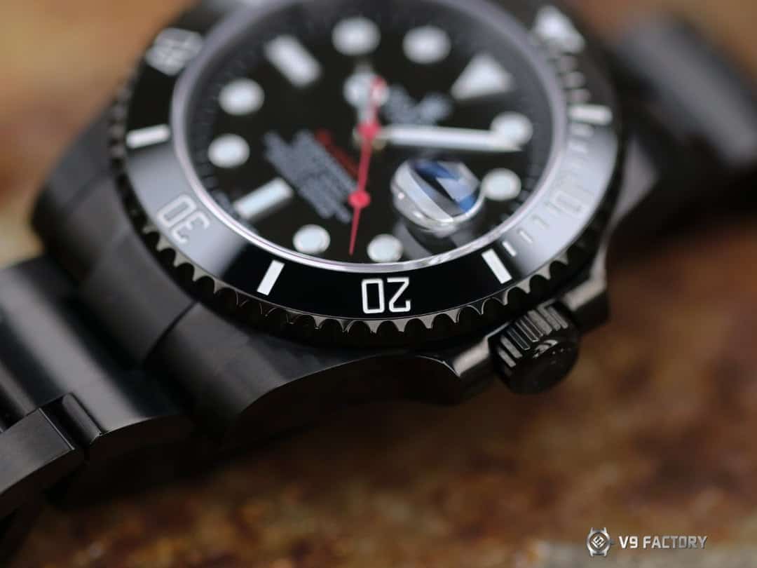 Rolex Submariner 116610LN Super Clone : Blaken Blackout Custom 40mm