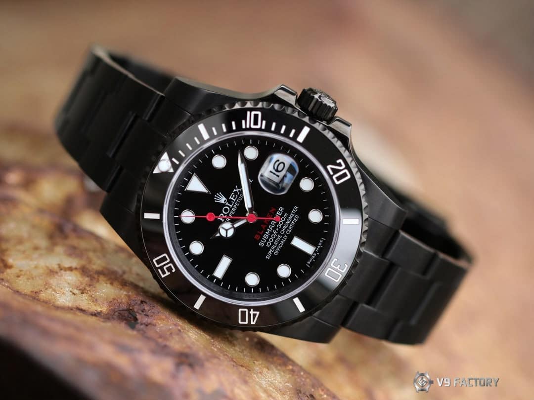 Rolex Submariner 116610LN Super Clone : Blaken Blackout Custom 40mm