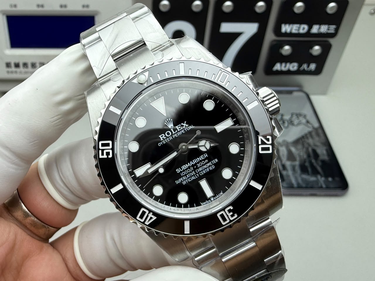Rolex Submariner 124060 Super Clone : No-Date Black Dial 41mm